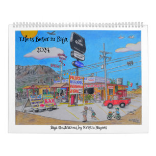 Baja Illustrations by Kristin Calendars
