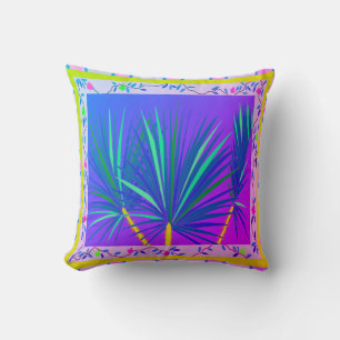 Baja Palms Throw Pillow