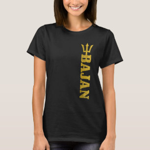 Bajan Barbados Flag Pride Vintage Men Women T-Shirt