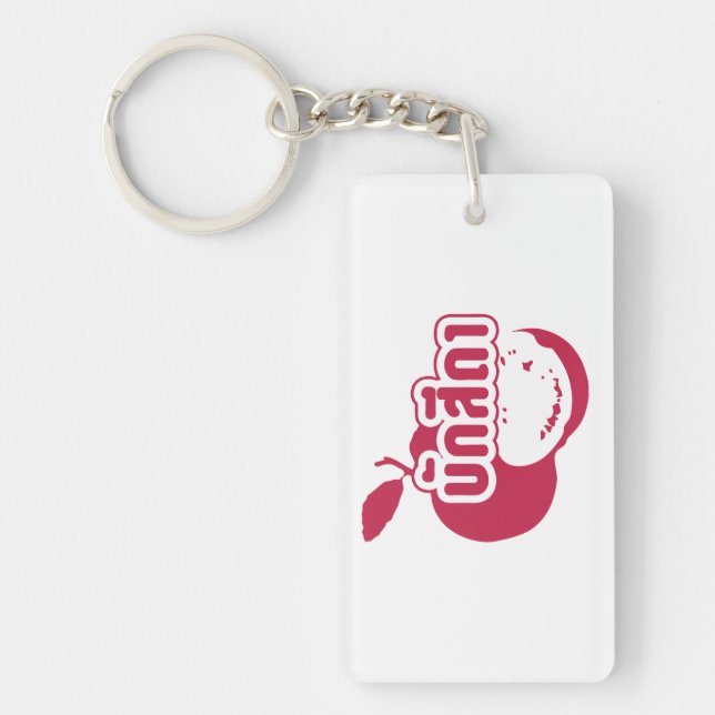 Bak Sida ☆ Farang written in Thai Isaan Dialect ☆ Keychain (Front)