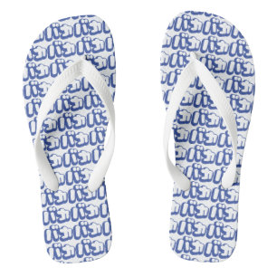 BAKA バカ ~ Fool in Japanese Katakana Script Flip Flops