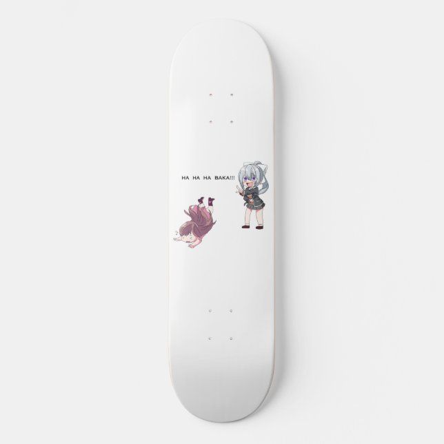 Baka Anime Chibi  Skateboard Deck (Front)