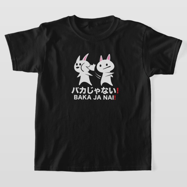Baka Ja Nai I Anime Bunny Manga T-Shirt (Laydown)