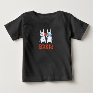 Baka Rabbit Slap Face Mask - Baka Japanese Baby T-Shirt