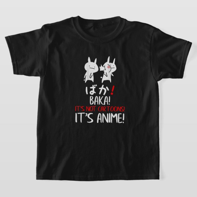 Baka Rabbit Slap Idiot Japanese Manga Its Anime no T-Shirt (Laydown)