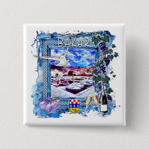 Bakar 2 Inch Square Button