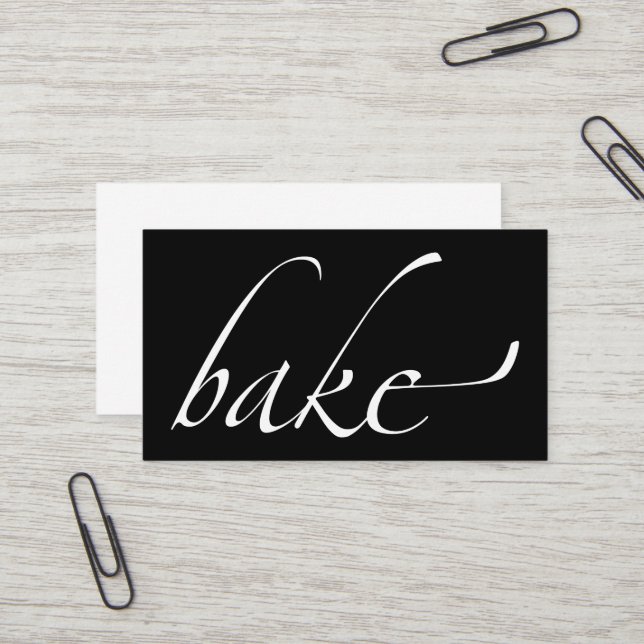Bake: Baker, Bakery Business Card (Front/Back In Situ)