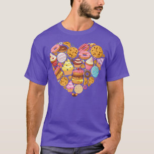 Bake Baking Cupcake Doughnut Cake Pie Cookie Heart T-Shirt