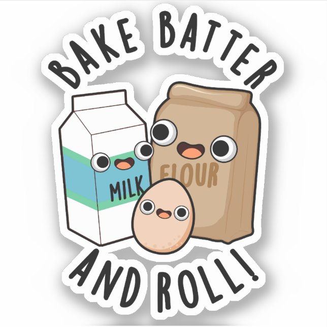 Bake Batter And Roll Funny Baking Song Pun  (Front)