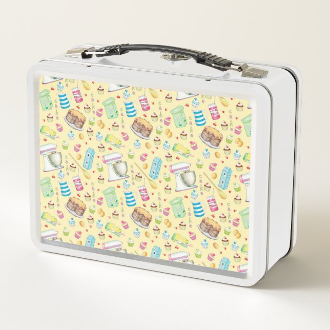 Bake Cake Metal Lunchbox (Back)