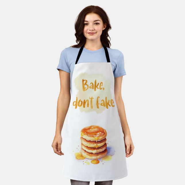 Bake Don't Fake Apron (Worn)