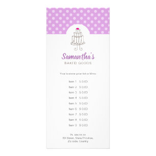 Bake Goods Bakery Rack Card