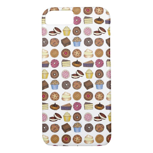 Bake Sale Goods Pastry Chef Cupcake Pie Treats Case-Mate iPhone Case (Back)