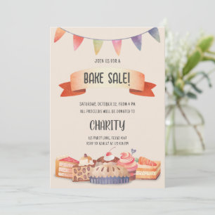 Bake Sale Party Festival Invitation