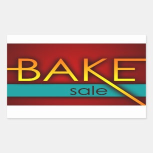 bake sale (typographic) sticker