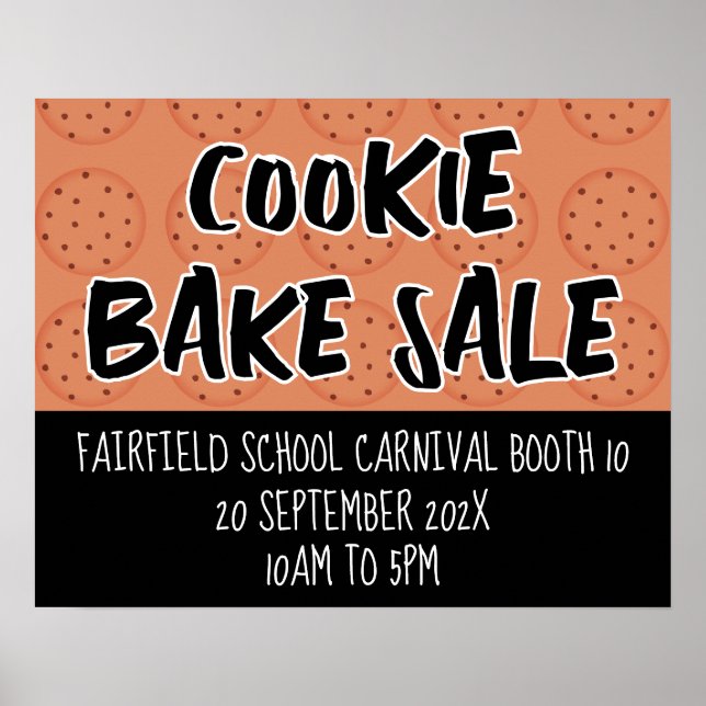 Bake Signe, Cookie Booth Poster Modèle (Devant)