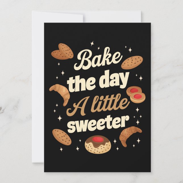 Bake the day a little sweeter invitation (Front)