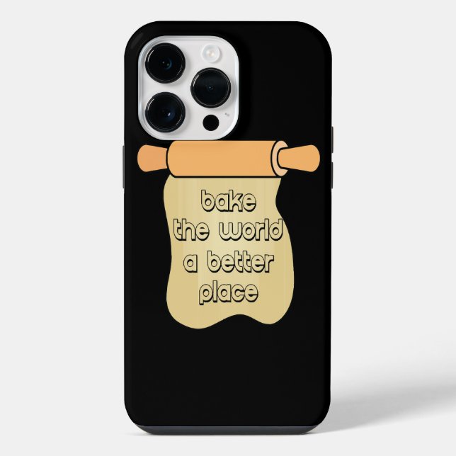 Bake the world a better place iPhone case (Back)