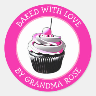 Bake With Love Food Label