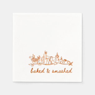 baked and smashed thanksgiving  napkin