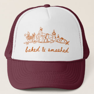 baked and smashed thanksgiving trucker hat