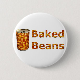 Baked Beans Can 2 Inch Round Button