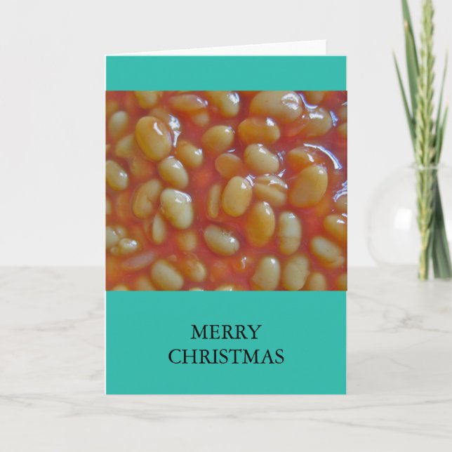 Baked Beans Greeting Card (Front)