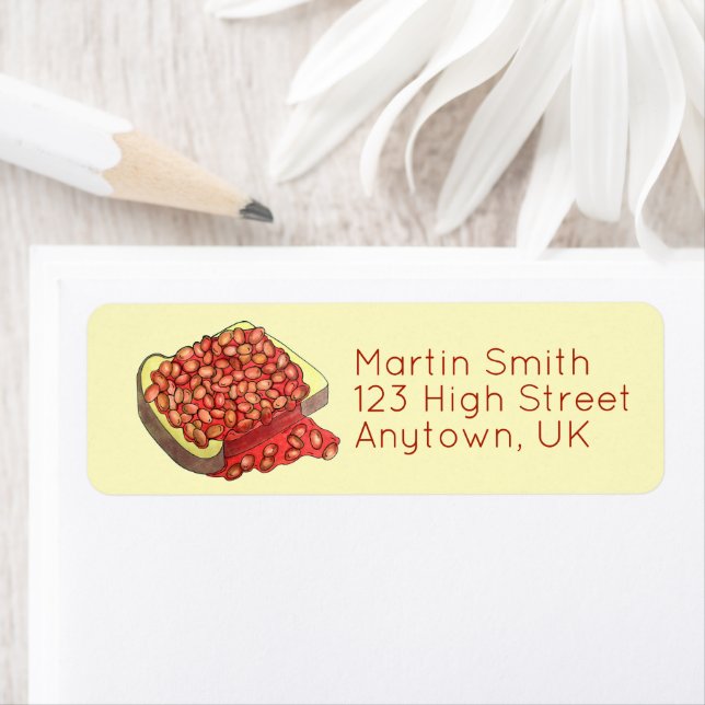 Baked Beans on Toast UK British Cuisine Food (Insitu)