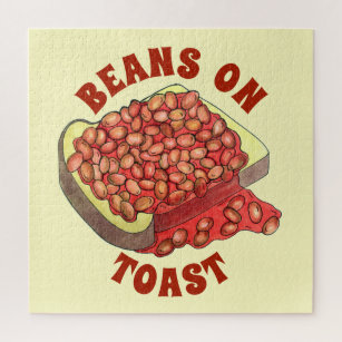 Baked Beans on Toast UK British Cuisine Food Jigsaw Puzzle
