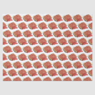 Baked Beans on Toast UK British Cuisine Food Tissue Paper