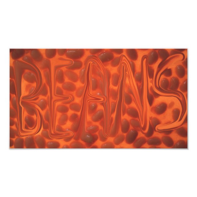 Baked beans photo print (Front)