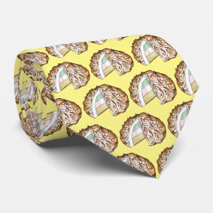 Baked Bombe Alaska Ice Cream Cake Dessert Food Tie