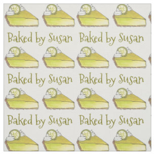 Baked By Florida Key Lime Pie Slice Baked Goods Fabric