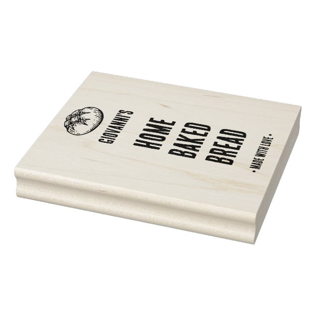 Baked Goods Custom Logo Rubber Stamp (Stamp)