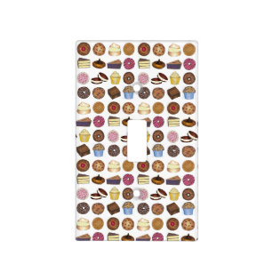 Baked Goods Doughnut Pie Cupcake Brownie Foodie Light Switch Cover