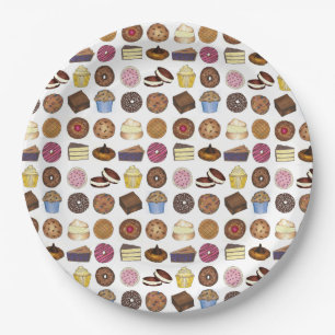 Baked Goods Foodie Muffin Cake Whoopie Pie Cupcake Paper Plate