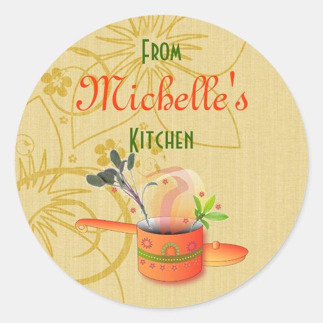 Baked Goods Gift Label Template (Front)