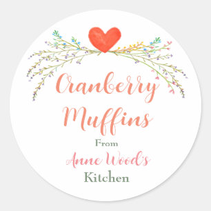 Baked Goods, Preserves, Handmade products custom Classic Round Sticker