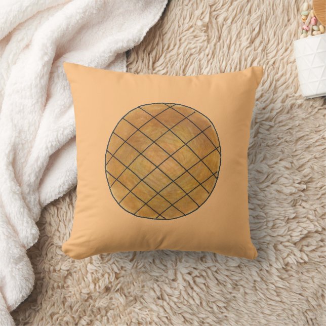 Baked Peanut Butter Cookie Bakery Food Dessert Throw Pillow (Blanket)