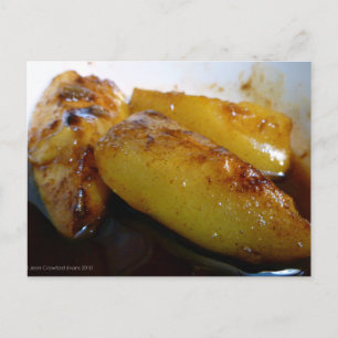 Baked pears postcard