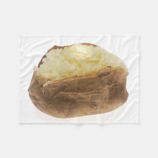 Baked Potato Fleece Blanket (Front (Horizontal))
