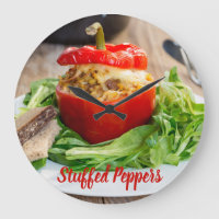 Baked Stuffed Peppers with meat sauce and cheese