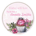 Baked With Love / Cupcake/ Personalized