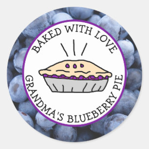 Baked with Love, Grandma's Blueberry Pie Labels