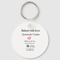 Baked with love home cookies add QR made with love