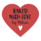 Baked with Love Homemade Red Heart Sticker