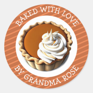 Baked With Love Pumpkin Pie Food Label