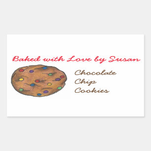 Baked with Love Rainbow Chip Cookie Baking Bakery Sticker
