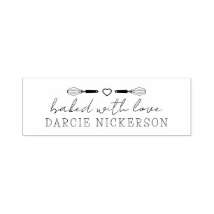 Baked With Love Self-inking Stamp