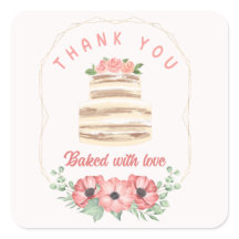 Baked with love Wedding Cake